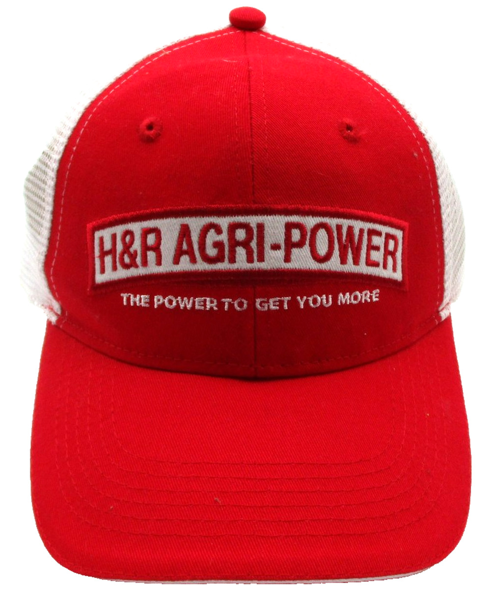 H&R Agri-Power Hat Cap Strap Back Mens One Size Red Mesh Trucker CASE IH